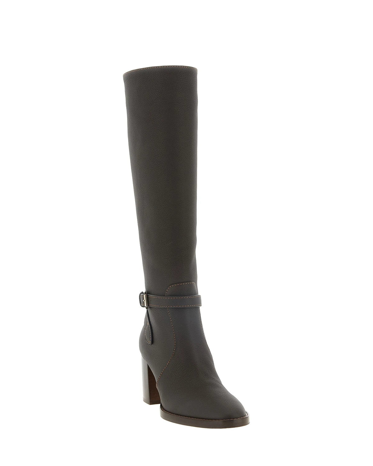 Gianvito Rossi Knee High Boots in brown, Calfskin Leather — view 2