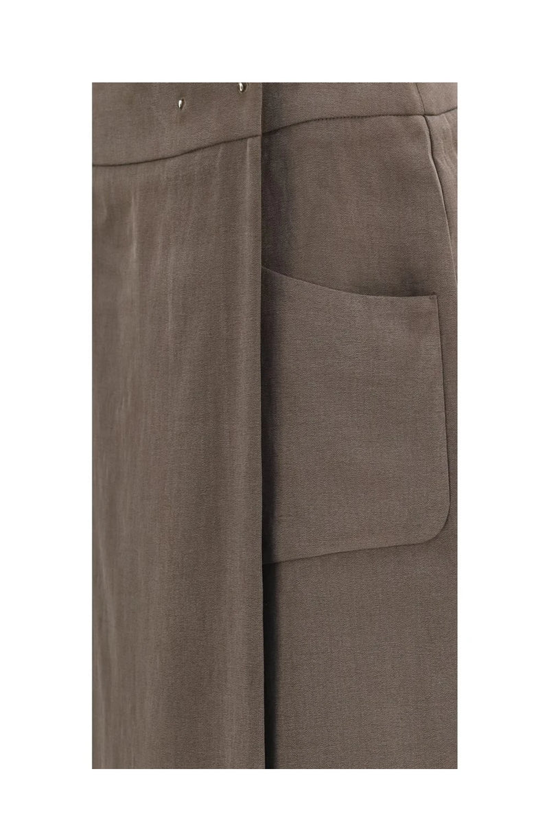 Giorgio Armani Skirt in brown, Silk — view 3