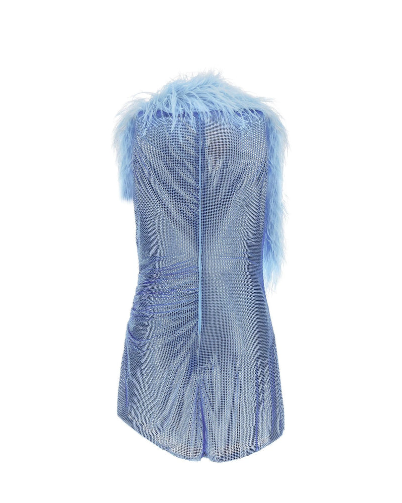 Giuseppe Di Morabito Dresse in blue, Polyamide — view 3
