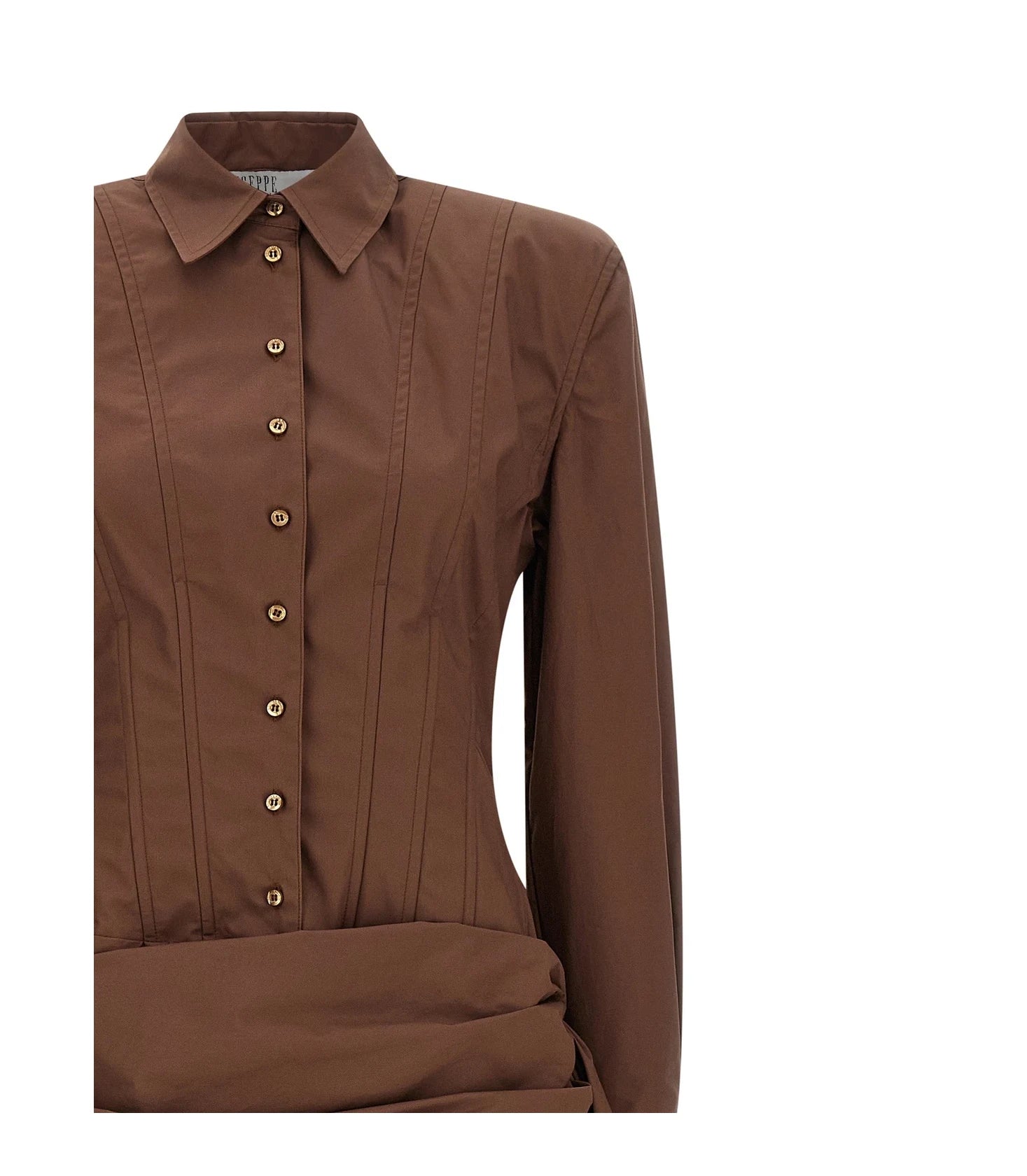 Giuseppe Di Morabito Dresse in brown, Cotton — view 3
