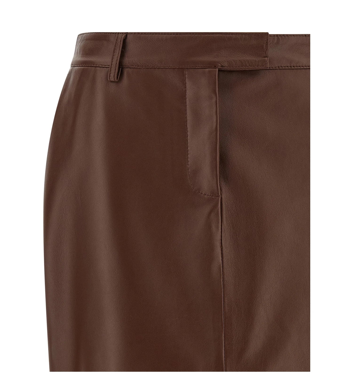 Giuseppe Di Morabito Skirt in brown, Leather — view 3