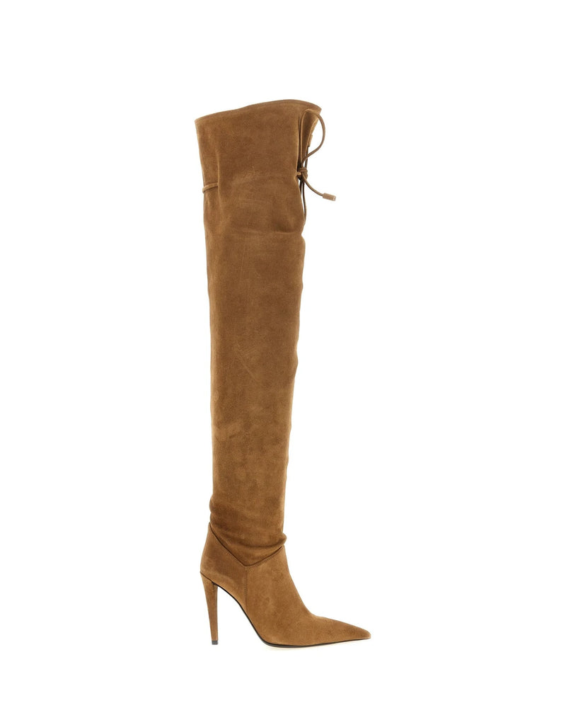 Giuseppe Zanotti Knee High Boots in brown, Calfskin Leather