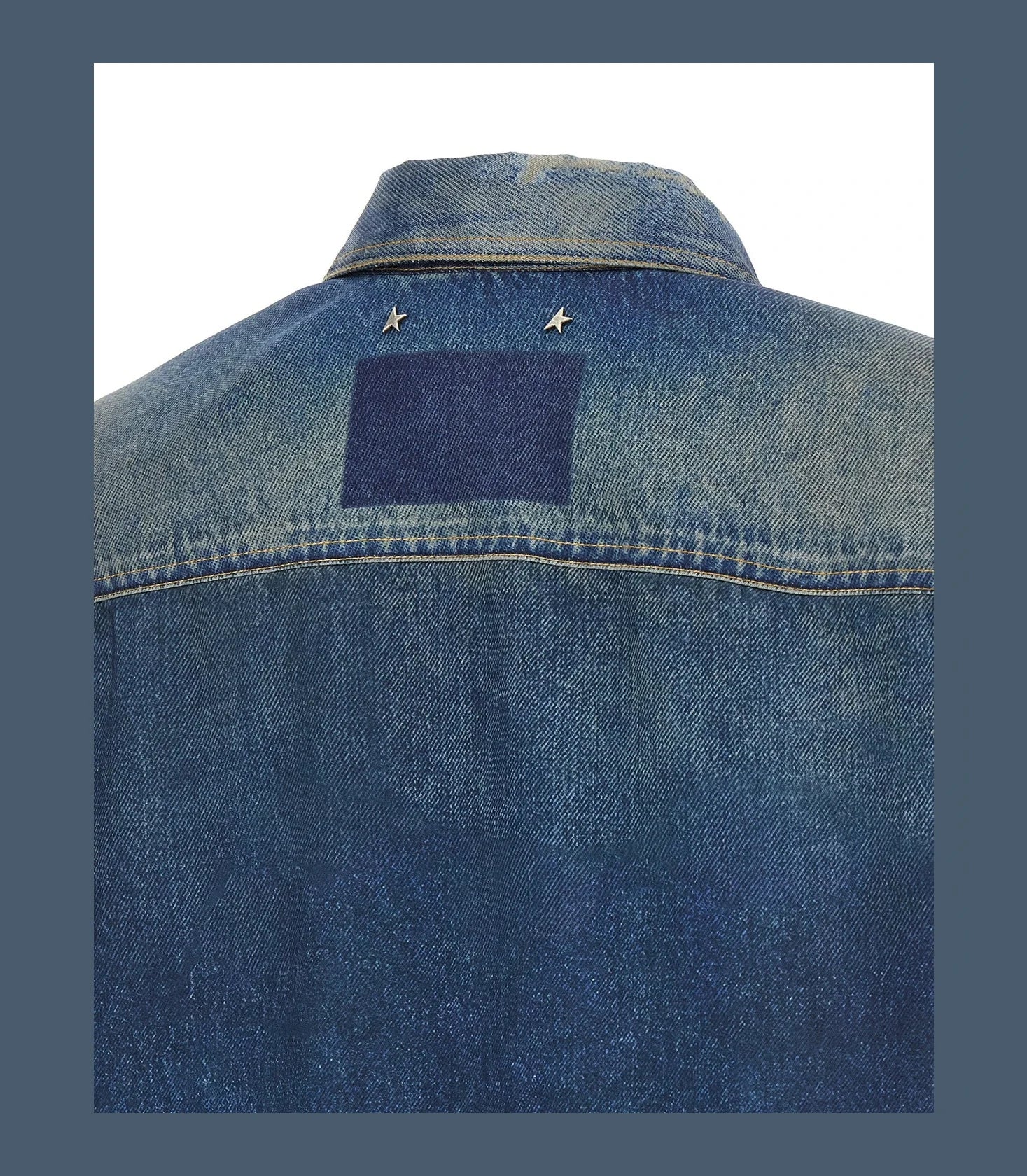 Golden Goose Dress Shirt in blue, Polyester — view 5