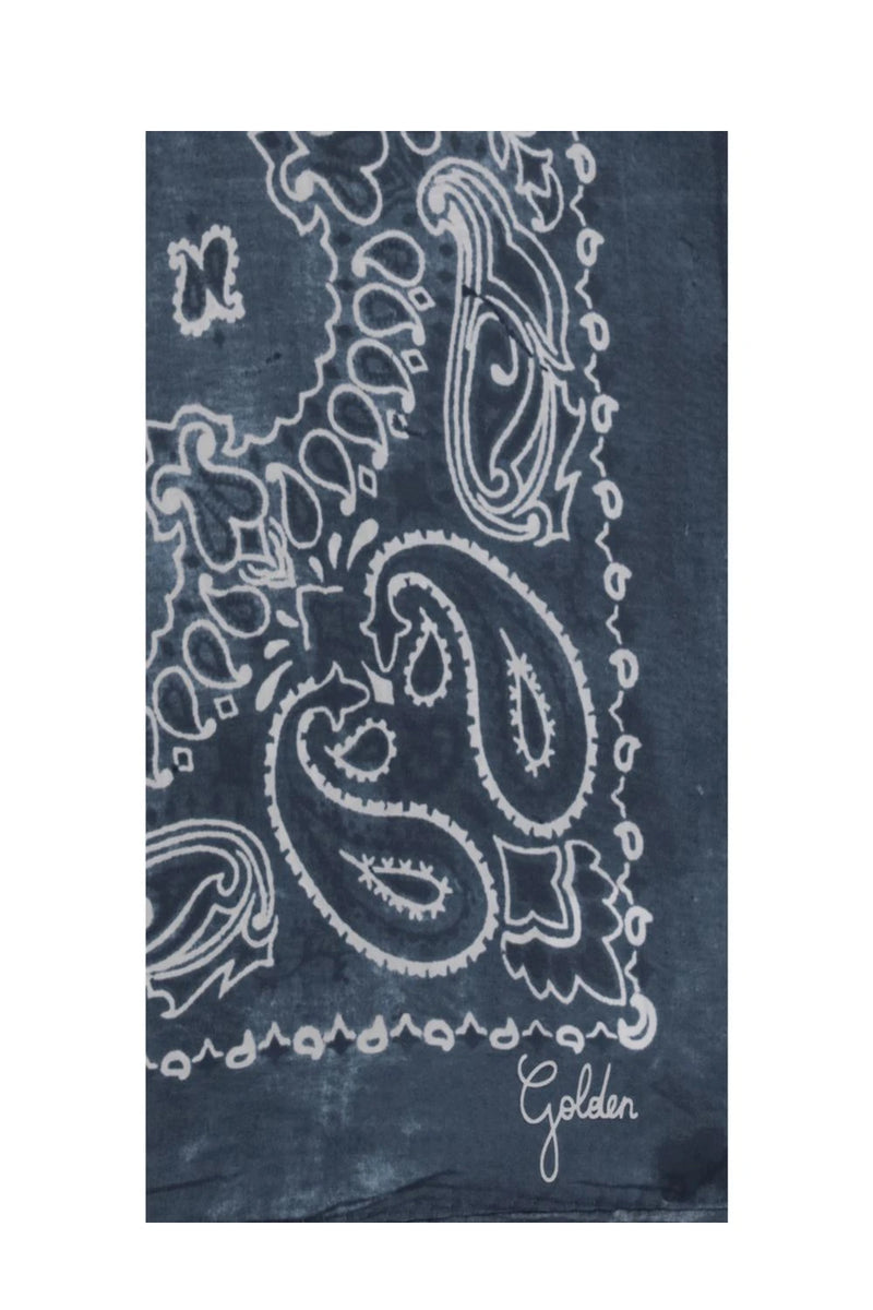 Golden Goose Scarves & Shawl in blue, Silk — view 3