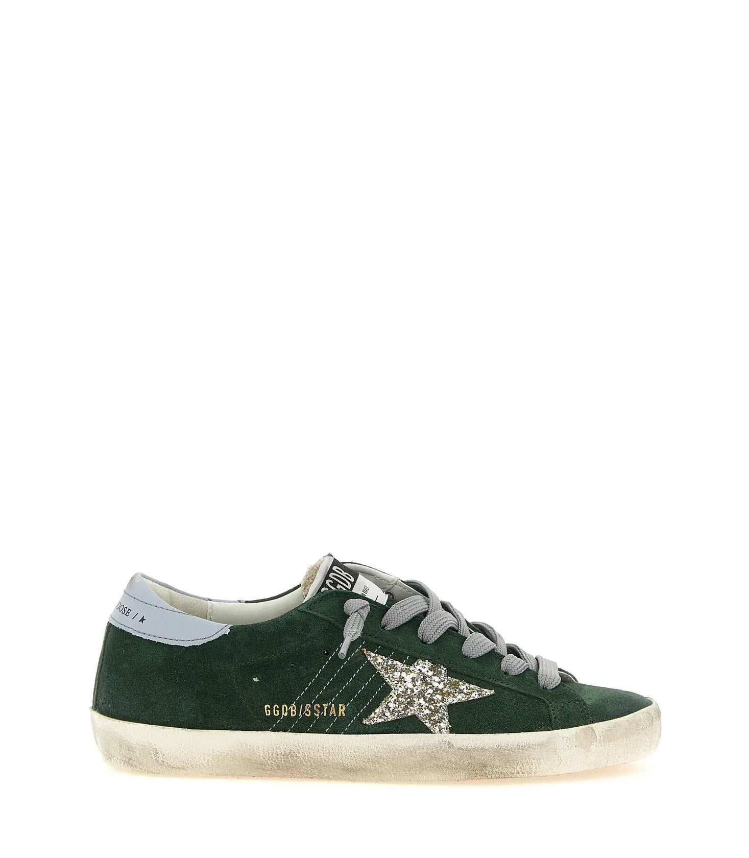 Golden Goose Sneakers in green, Leather