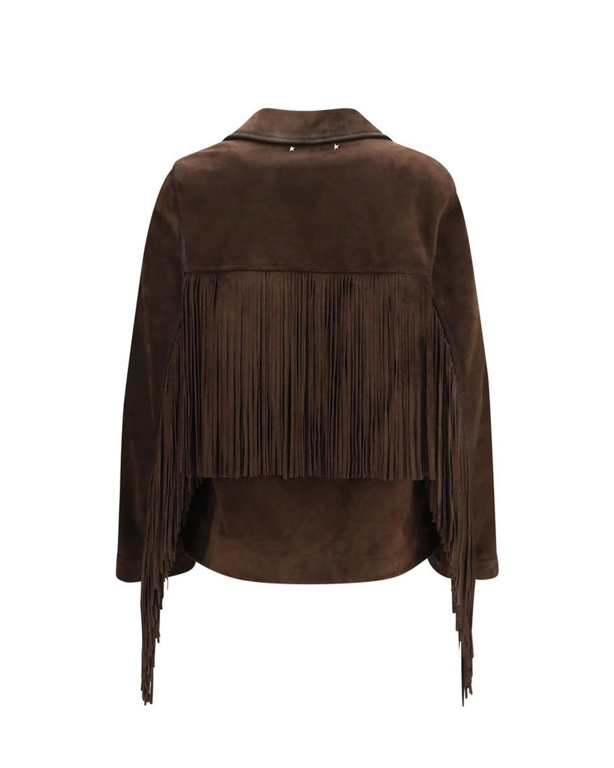 Golden Goose Trucker Jacket in brown, Suede — view 2
