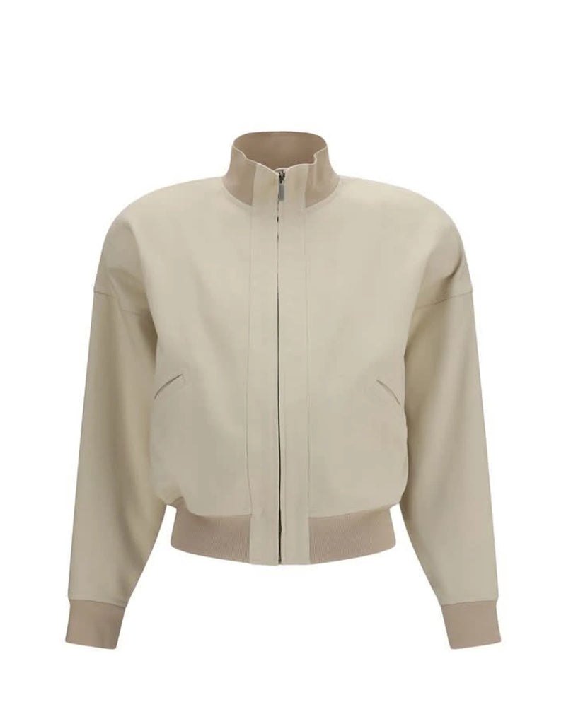 Gucci Bomber Jacket in beige, Cotton