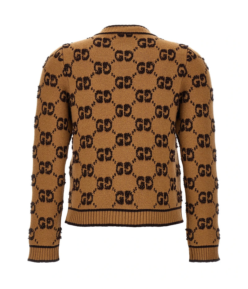Gucci Cardigan in beige, Wool — view 2