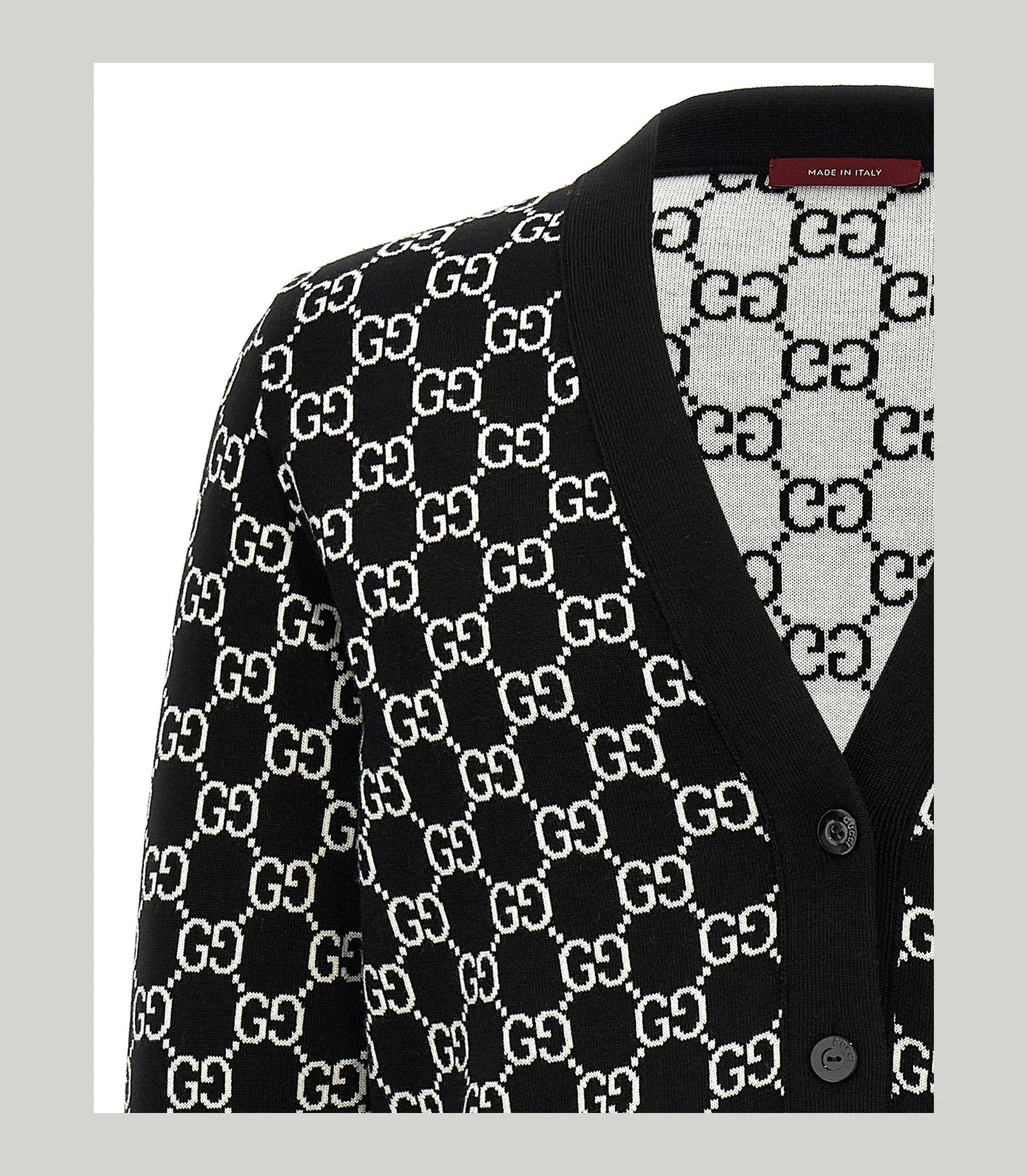 Gucci Cardigan in black, Wool — view 4