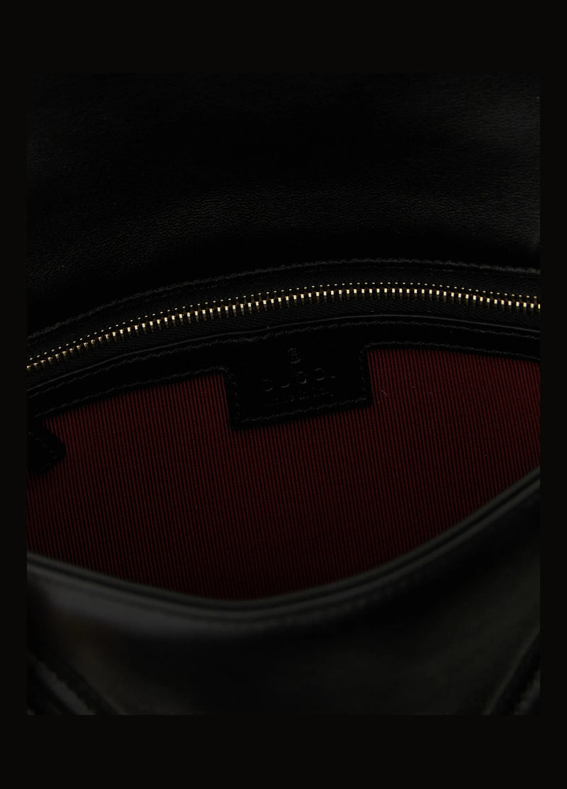 Gucci Cross Body Bag in black, Lamb Leather — view 5