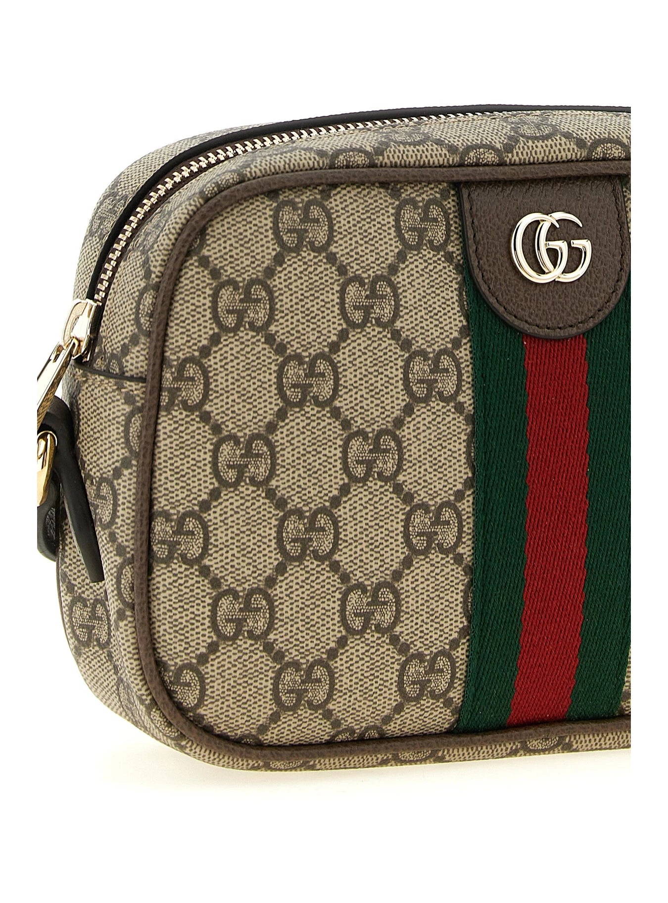 Gucci Cross Body Bag in brown, Polyurethane — view 3