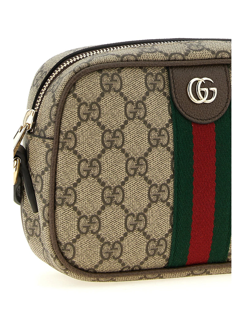 Gucci Cross Body Bag in brown, Polyurethane — view 3