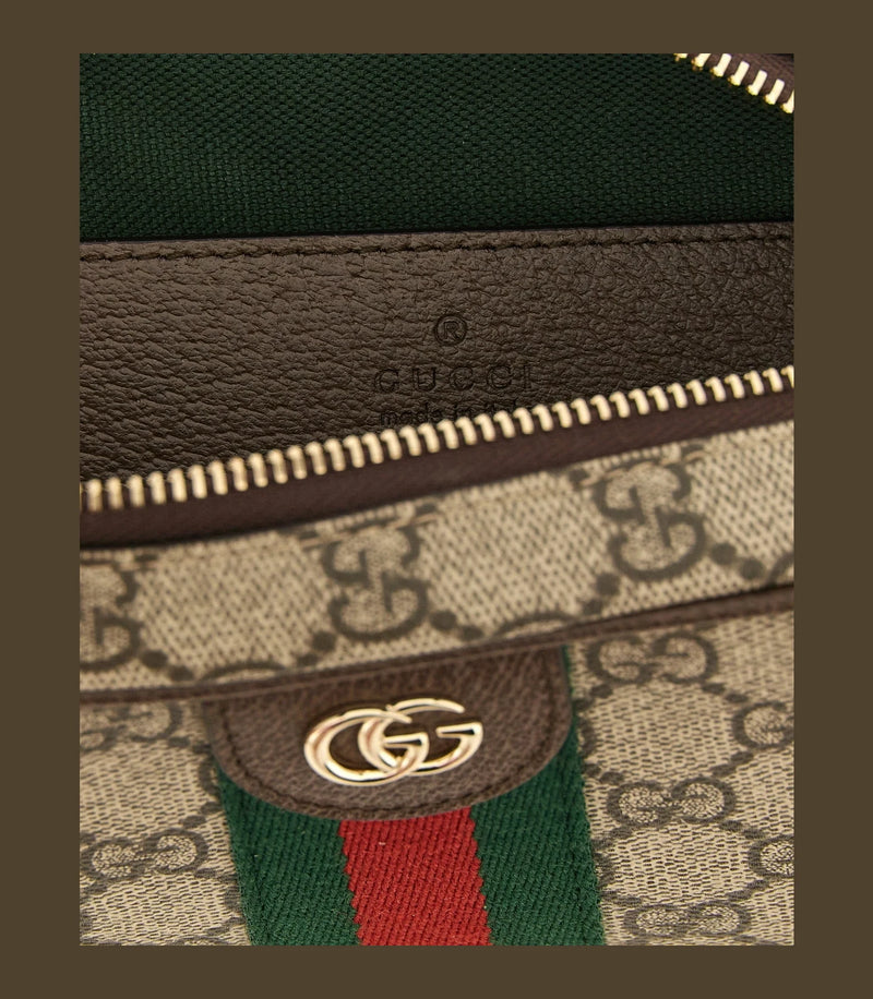 Gucci Cross Body Bag in brown, Polyurethane — view 4