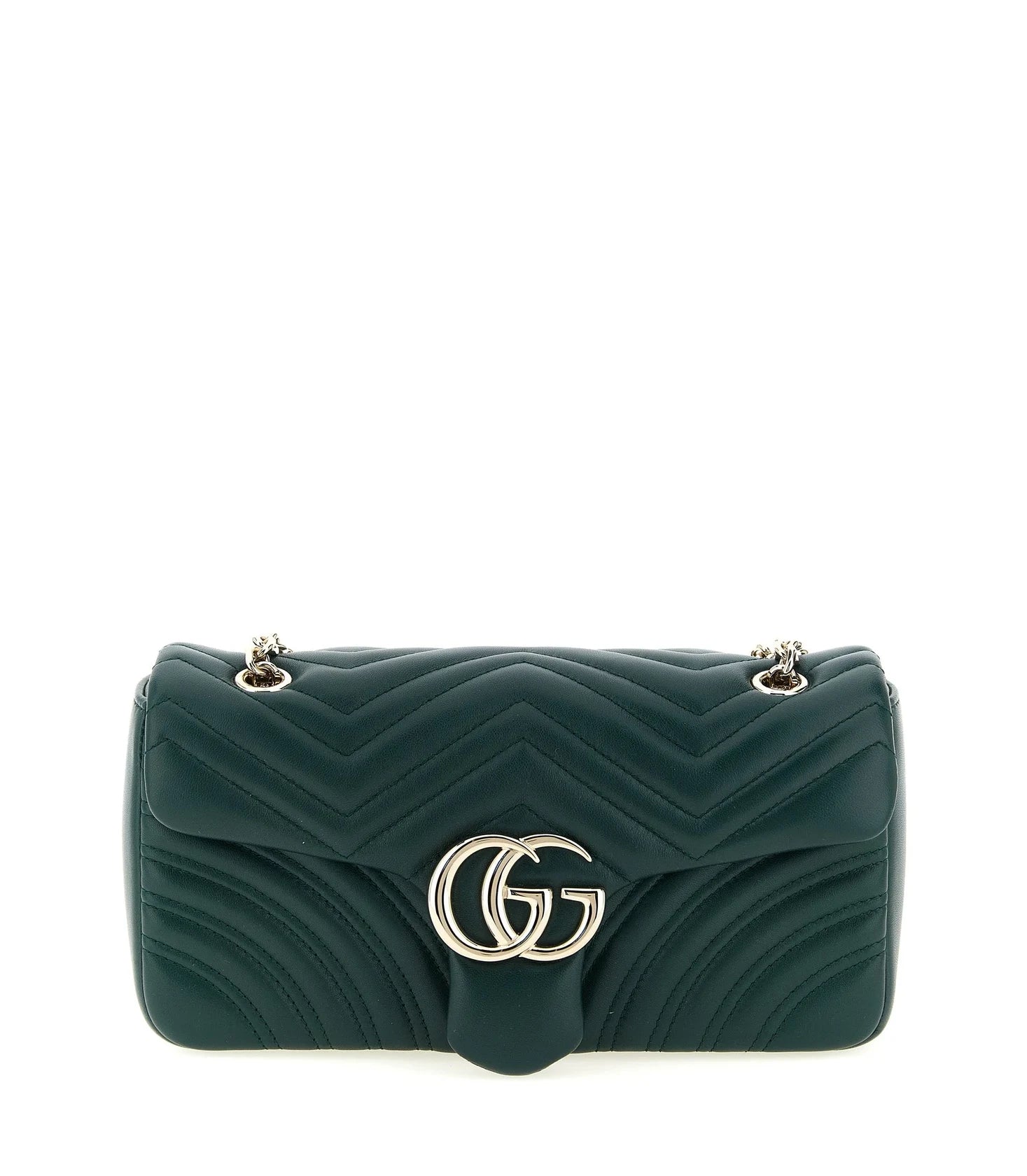 Gucci Cross Body Bag in green, Lamb Leather