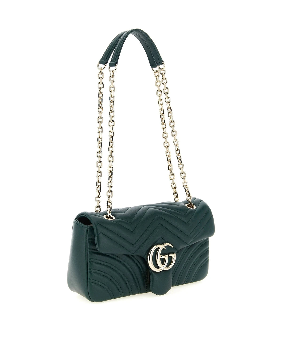 Gucci Cross Body Bag in green, Lamb Leather — view 3