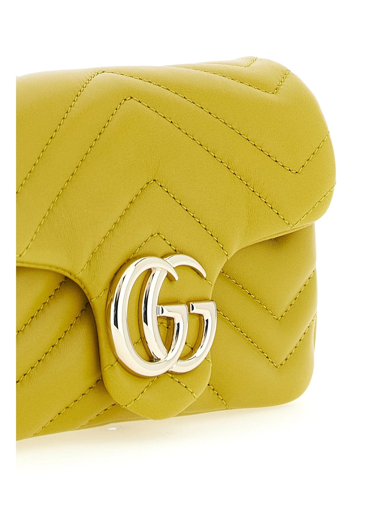 Gucci Cross Body Bag in yellow, Lamb Leather — view 3