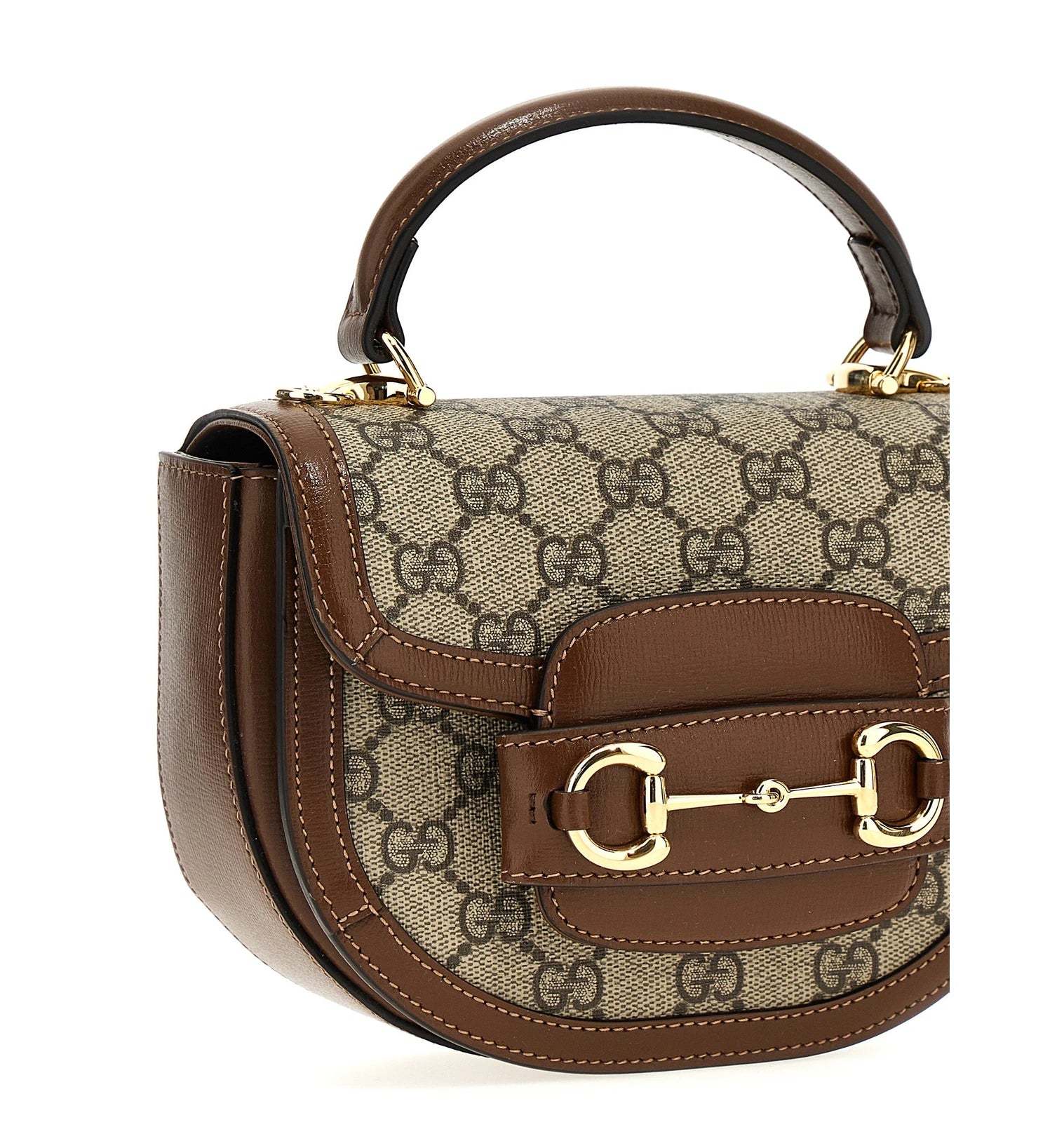Gucci Satchel Bag in brown, Polyurethane — view 3