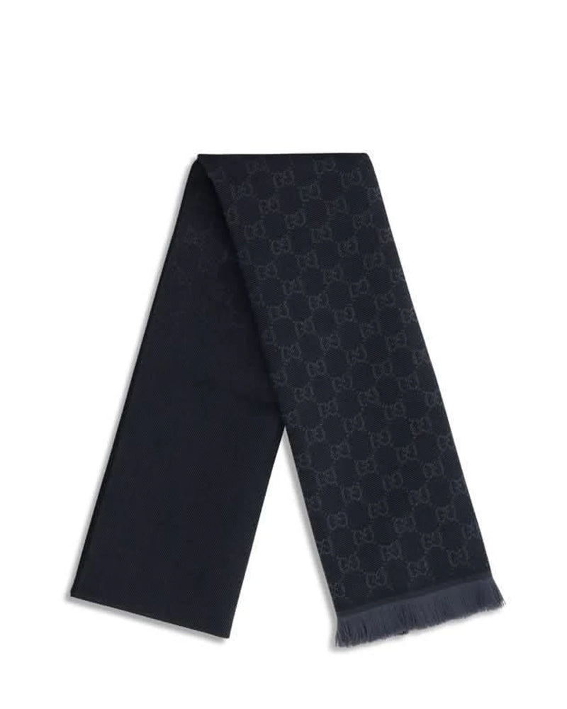 Gucci Scarves & Shawl in navy, Wool — view 2