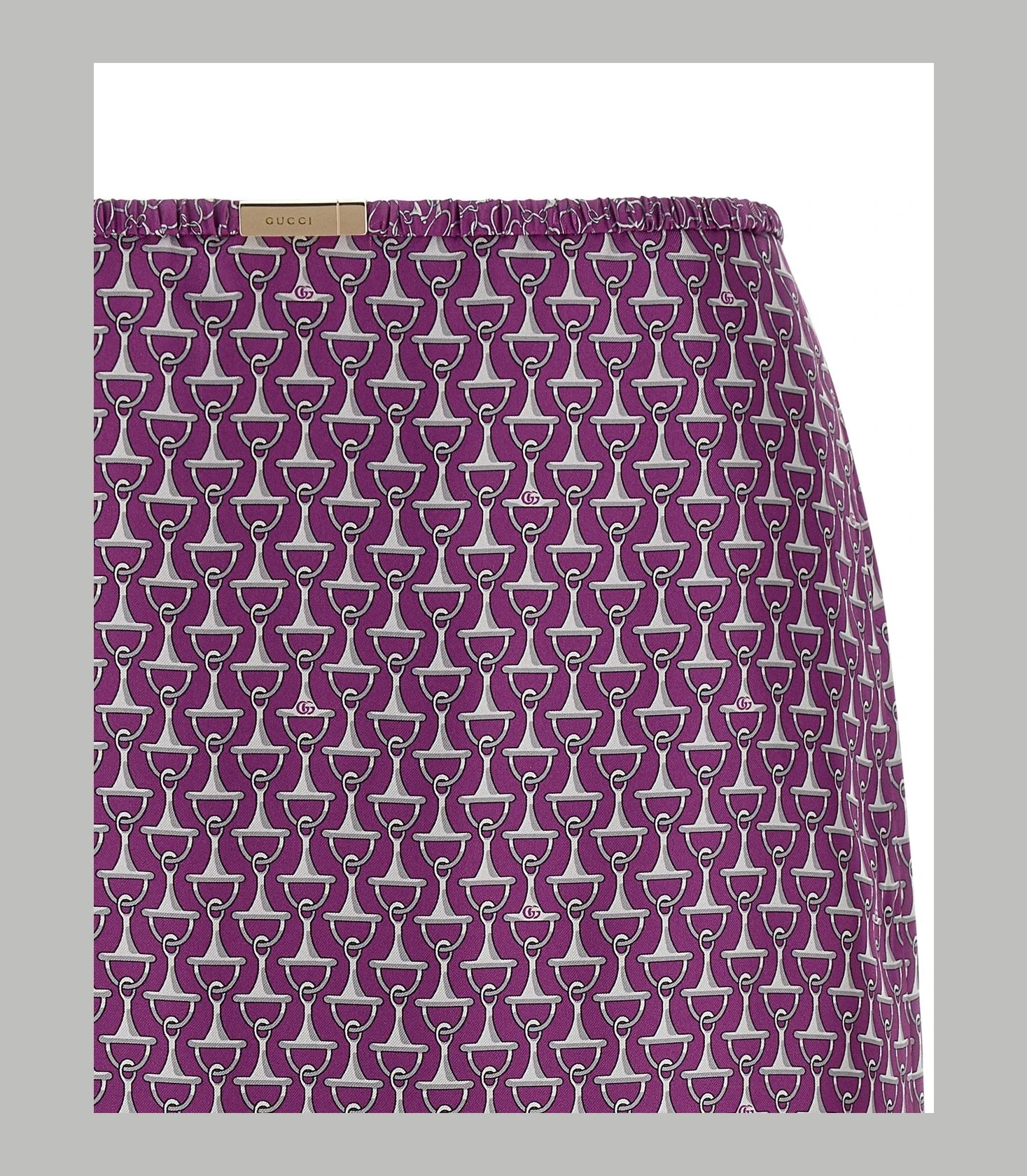 Gucci Skirt in purple, Silk — view 3
