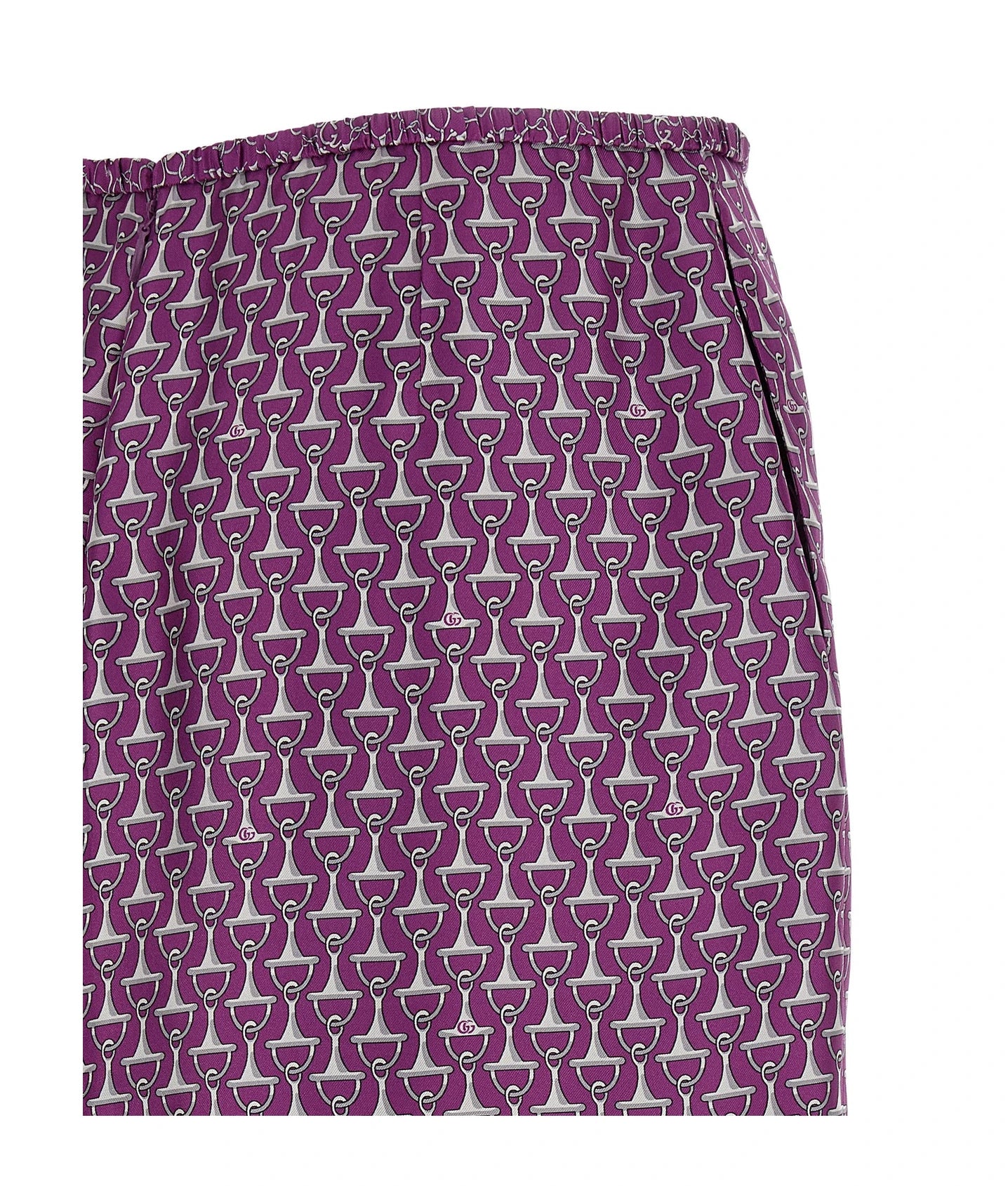 Gucci Skirt in purple, Silk — view 4