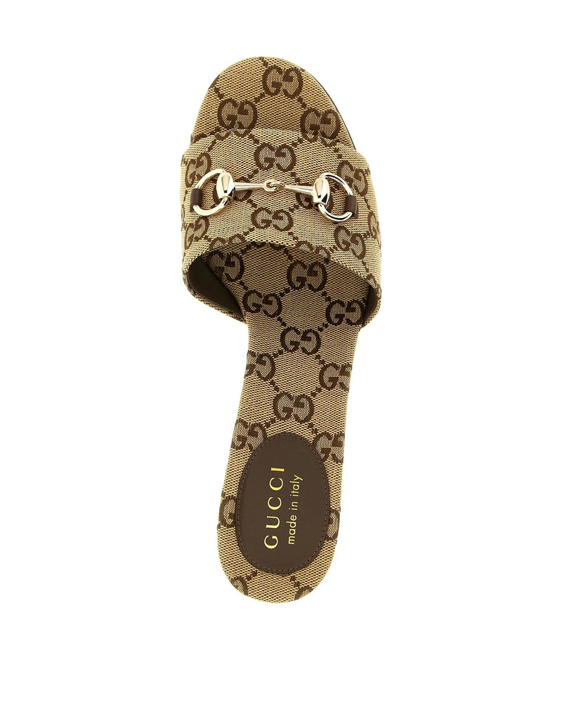 Gucci Slides in beige, Cotton — view 4