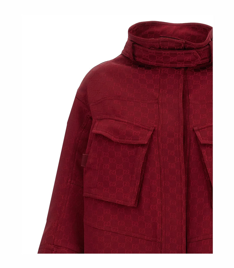 Gucci Wrap Coat in multicolor, Viscose — view 3