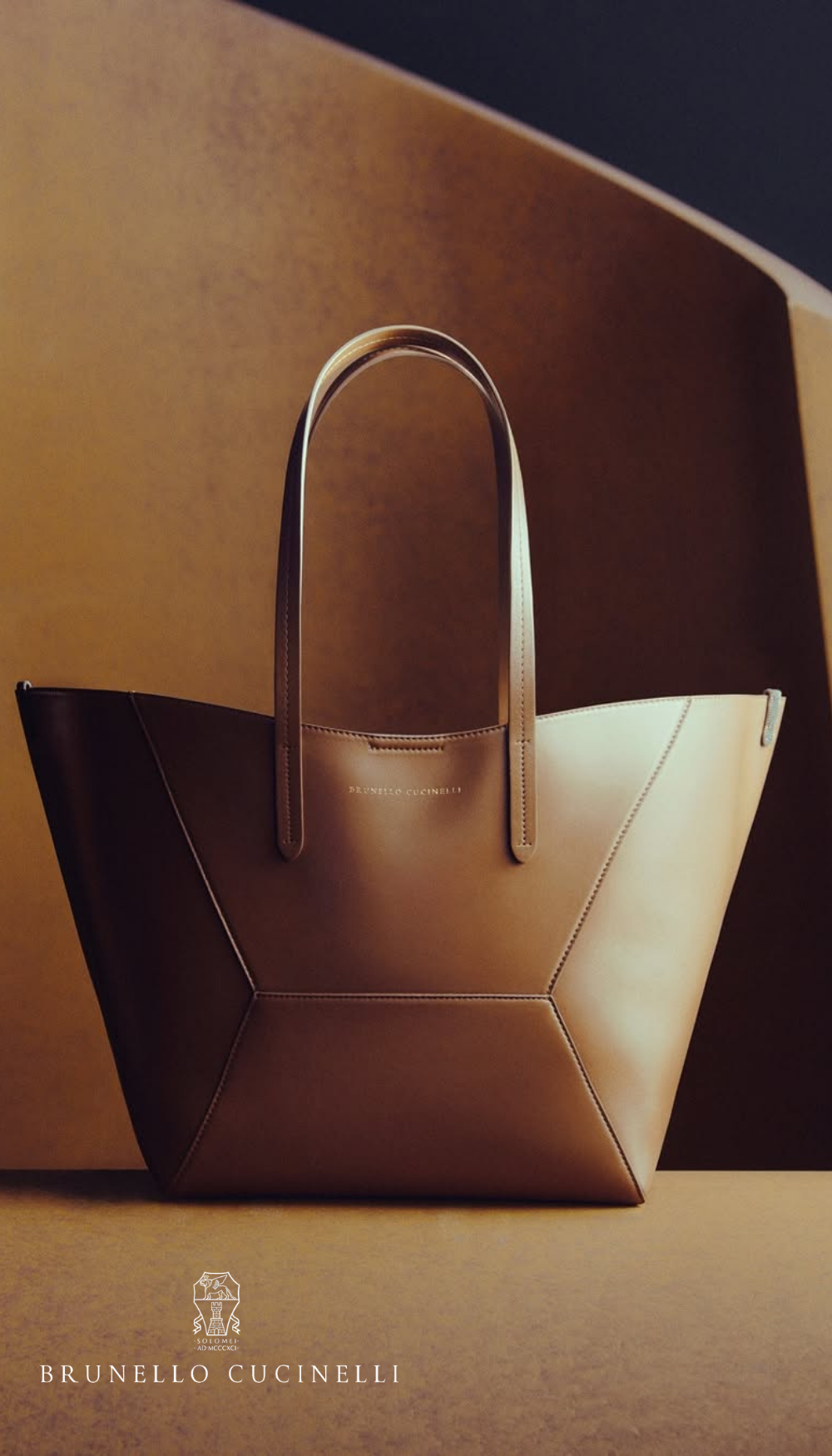 Brunello Cucinelli Leather Bc Duo Tote Bag