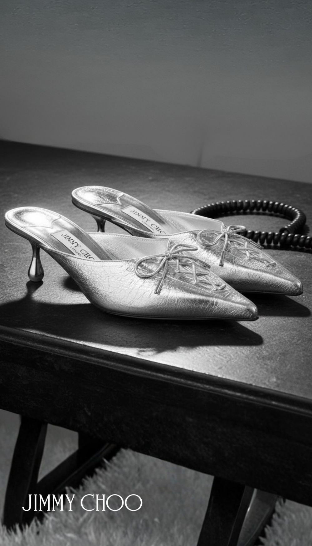 Jimmy Choo Leather Scarlett Mule 50