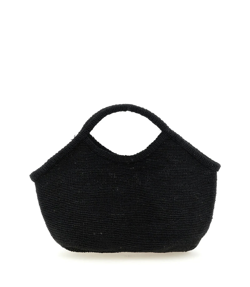 Ibeliv Tote Bag in black, Raffia