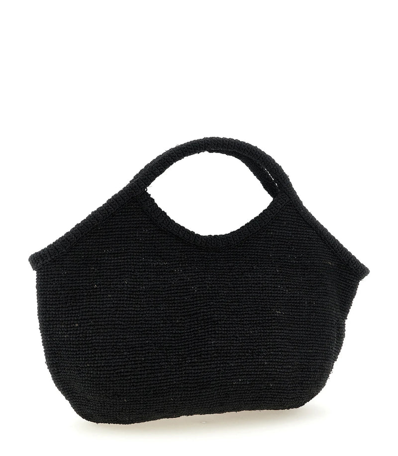Ibeliv Tote Bag in black, Raffia — view 2