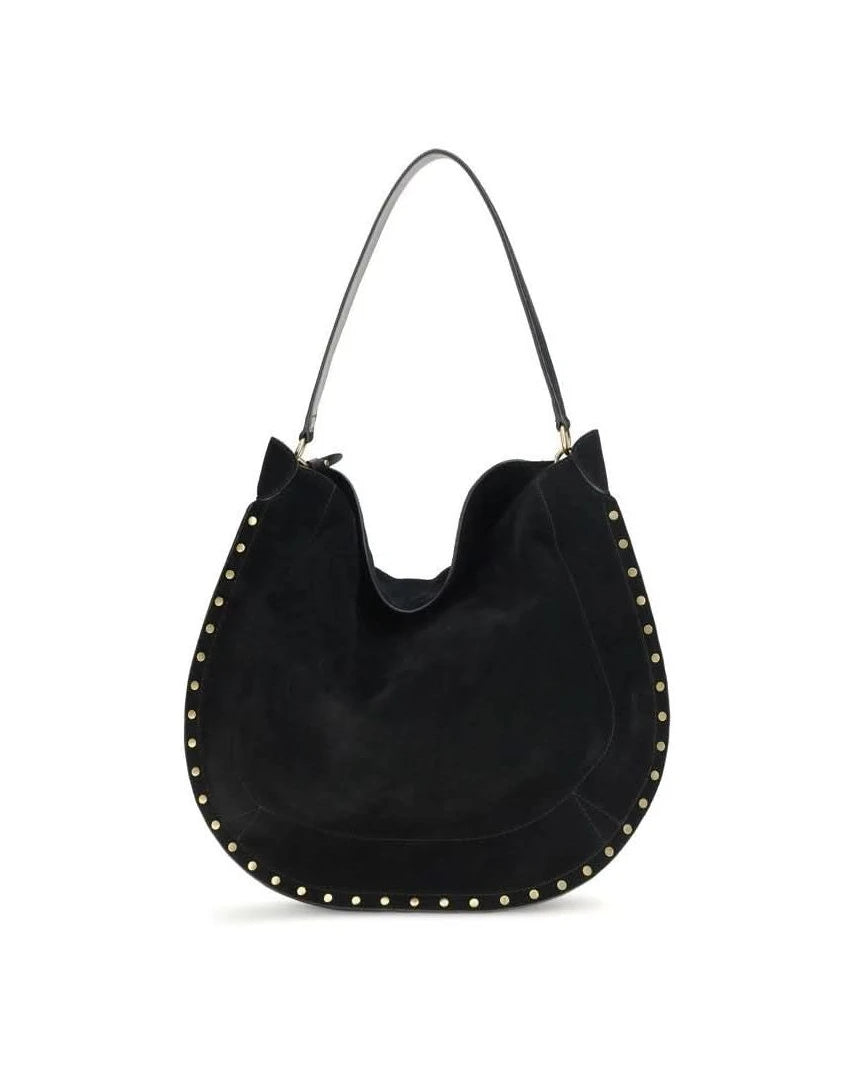 Isabel Marant Black Calf Leather Bos Taurus Shoulder Bag 