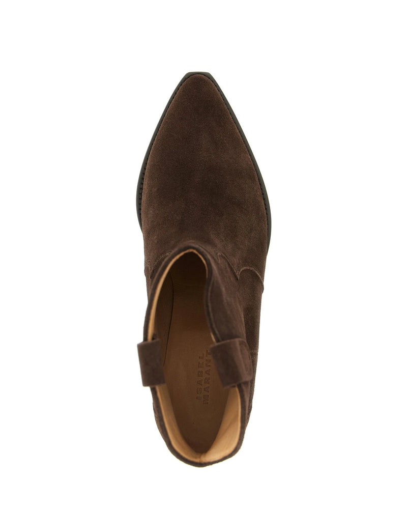 Isabel Marant Chelsea Boots in brown, Calfskin Leather — view 4