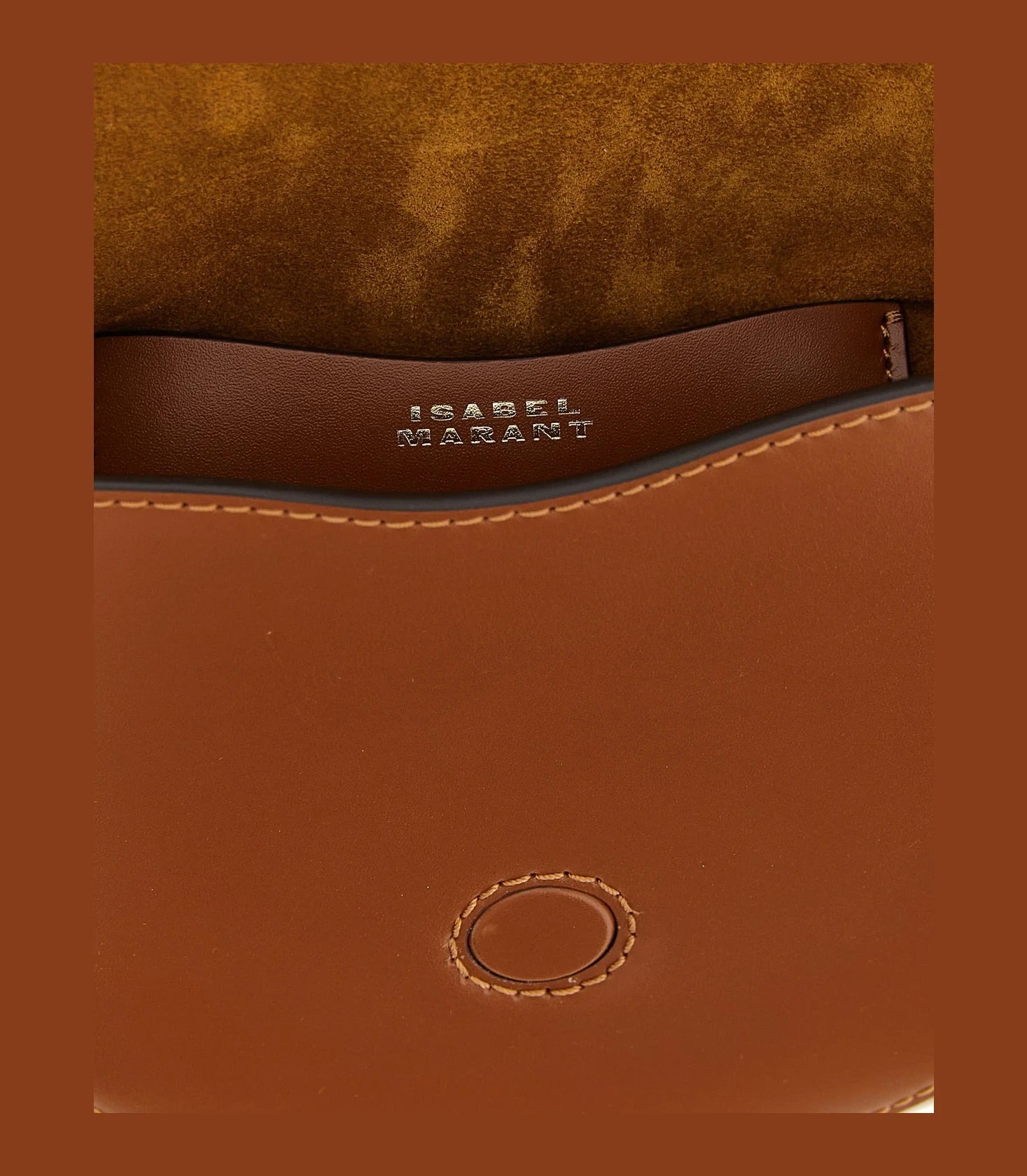 Isabel Marant Cross Body Bag in brown, Calfskin Leather — view 4