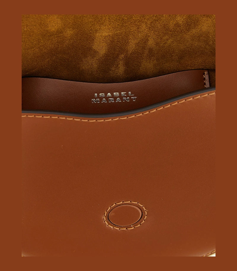 Isabel Marant Cross Body Bag in brown, Calfskin Leather — view 4