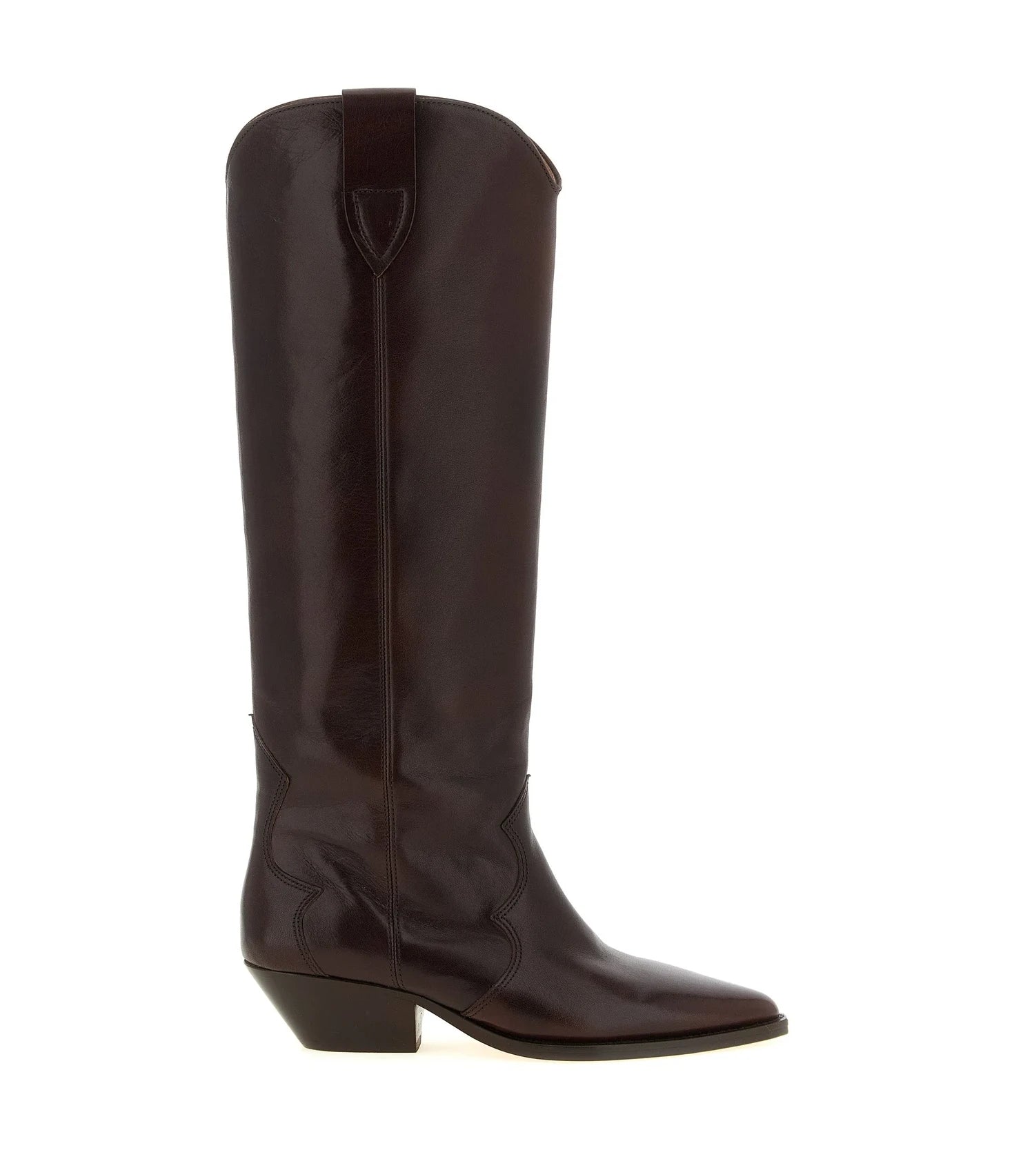 Isabel Marant Knee High Boots in red, Cow Leather