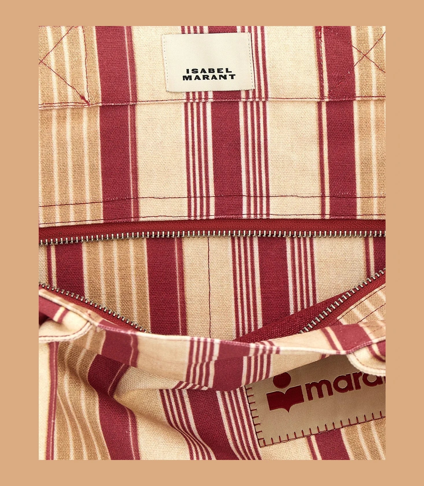 Isabel Marant Shopping Tote in red, Cotton — view 4