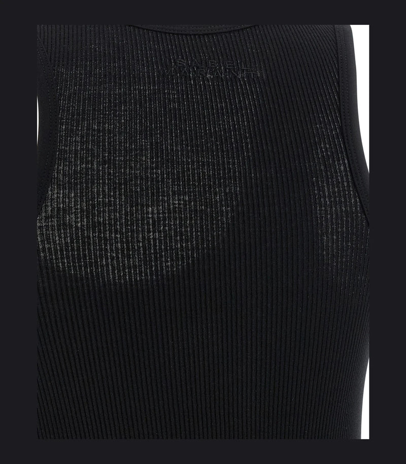 Isabel Marant Tank Top in black, Cotton — view 4