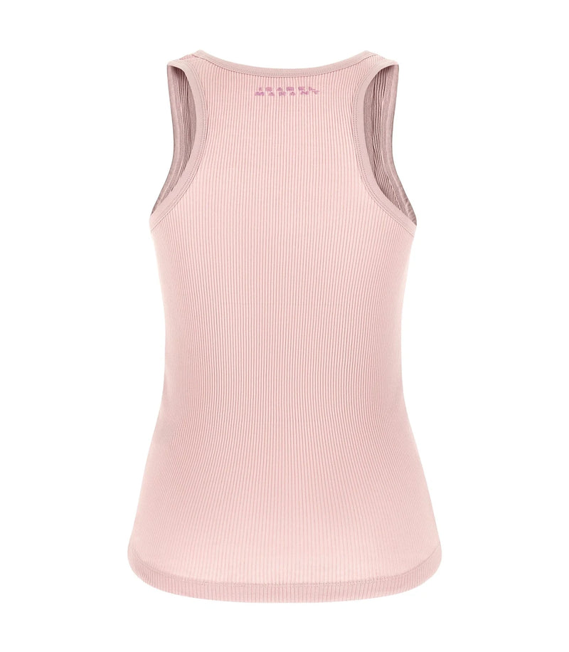 Isabel Marant Tank Top in pink, Cotton — view 2
