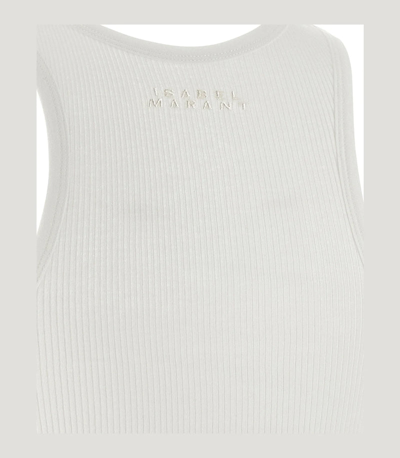 Isabel Marant Tank Top in white, Cotton — view 4