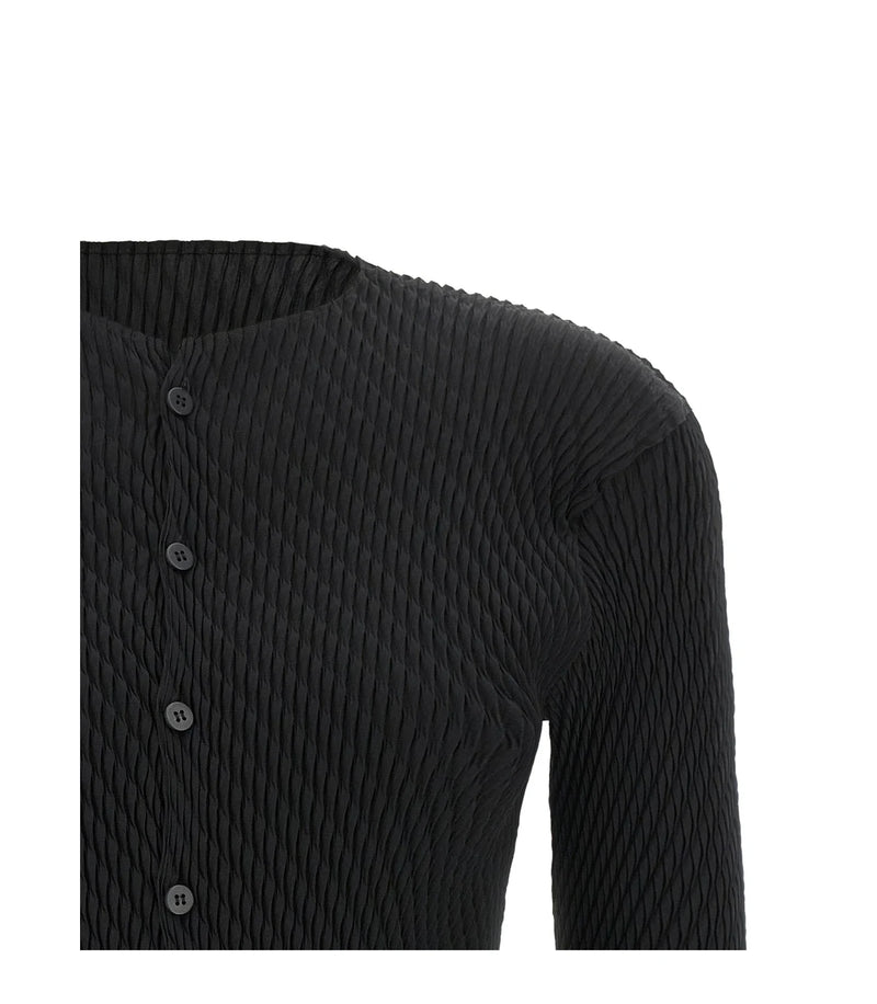 Issey Miyake Cardigan in black, Polyester — view 3