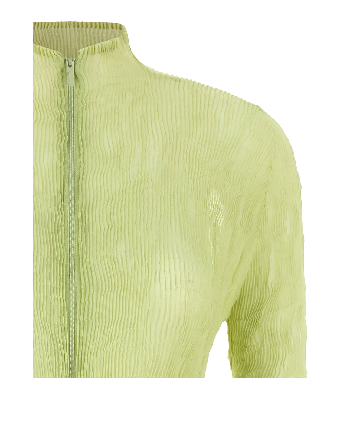 Issey Miyake Cardigan in green, Polyester — view 3