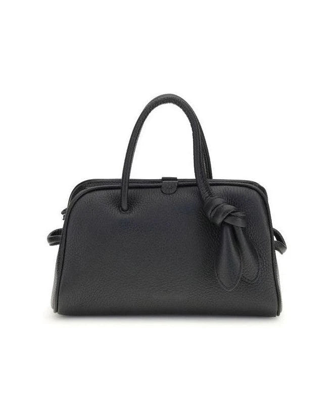 Jacquemus Black Leather Calf Bos Taurus Handbag 