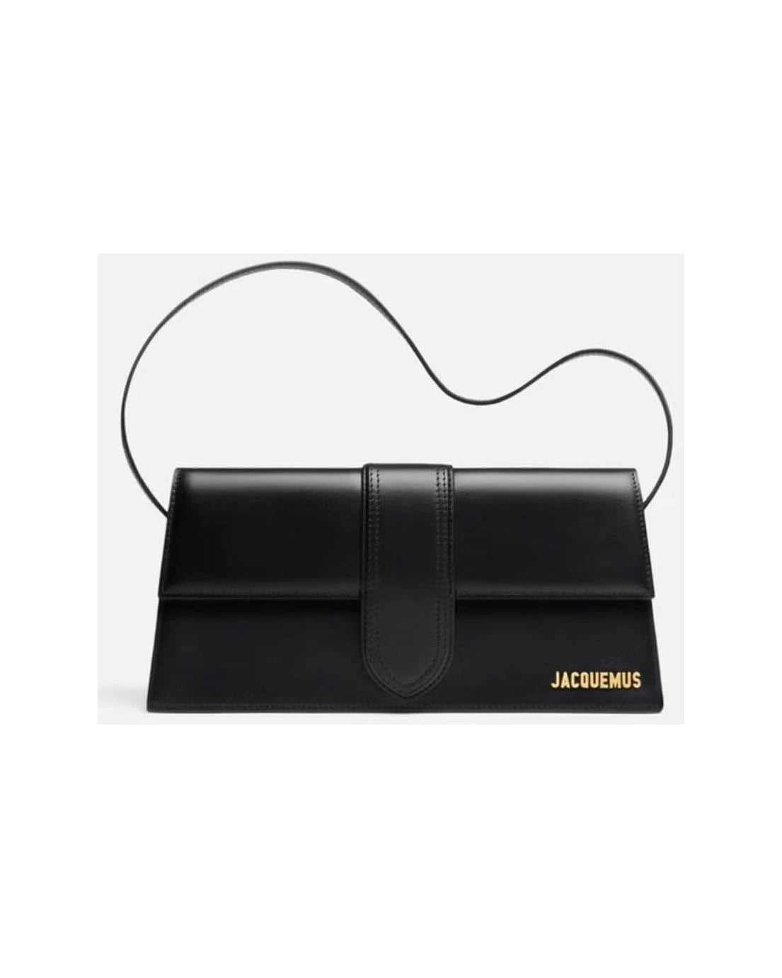 Jacquemus Black Leather Le Bambino Long 