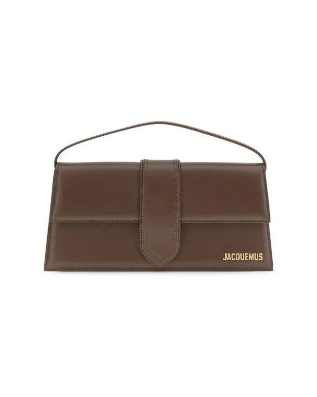 Jacquemus Brown Calf Leather Bos Taurus Shoulder Bag 