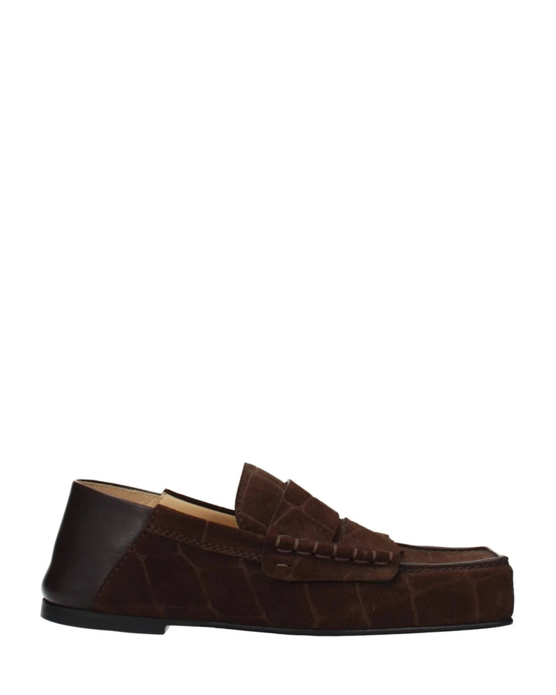 Jacquemus Brown Leather Slip On Loafers Glam Steals