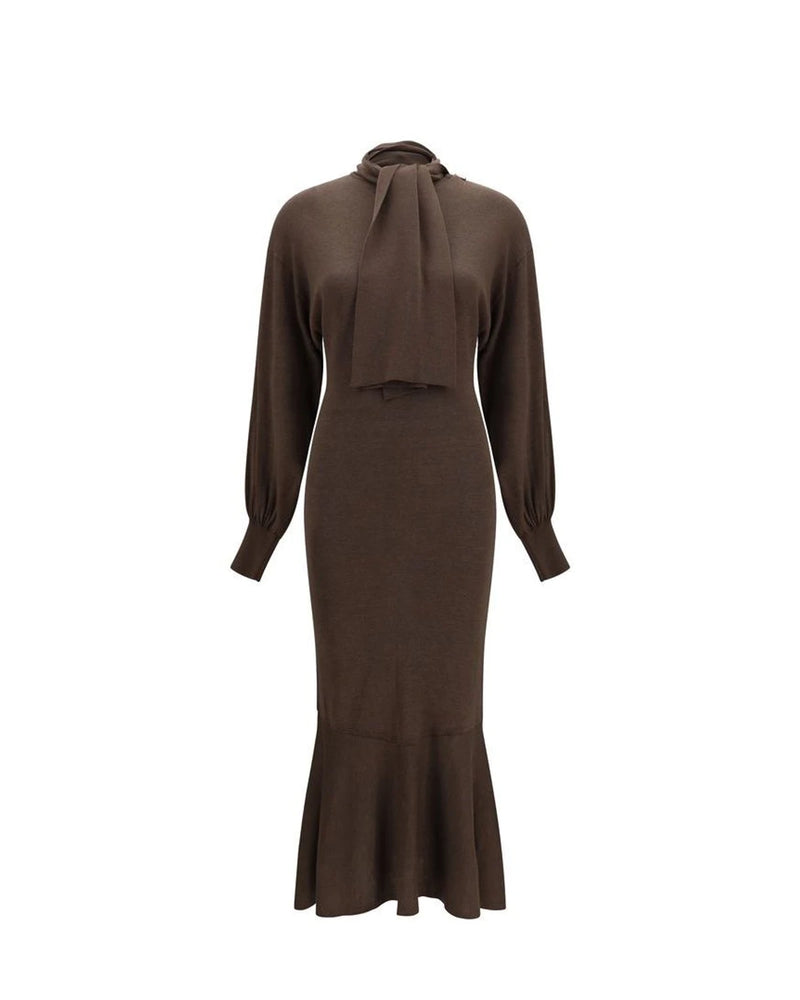 Jacquemus Dresse in brown, Silk