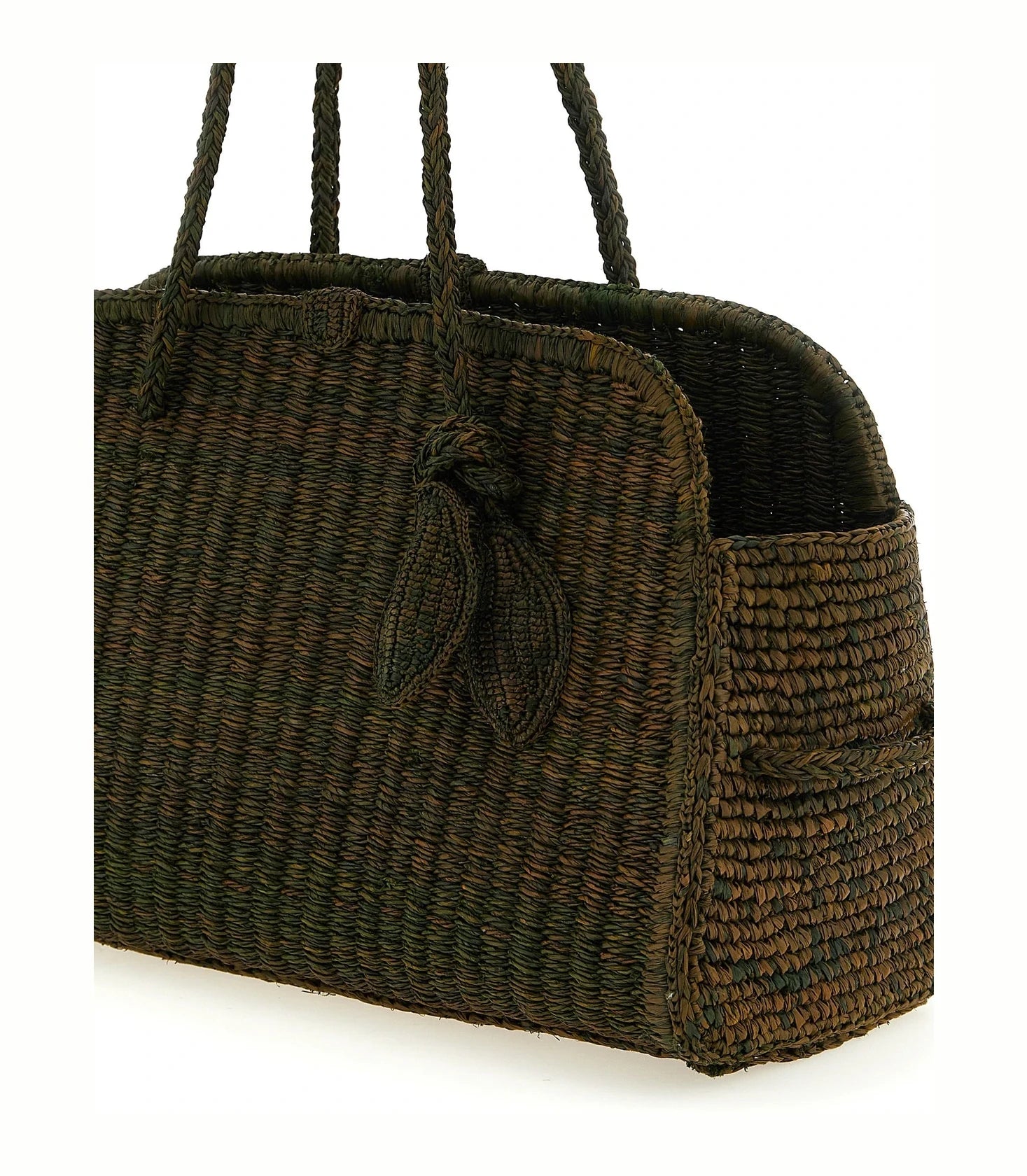 Jacquemus Hobo Bag in brown, Raffia — view 3