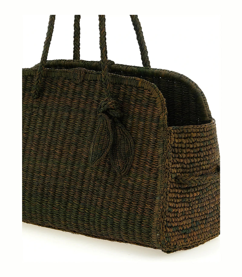 Jacquemus Hobo Bag in brown, Raffia — view 3