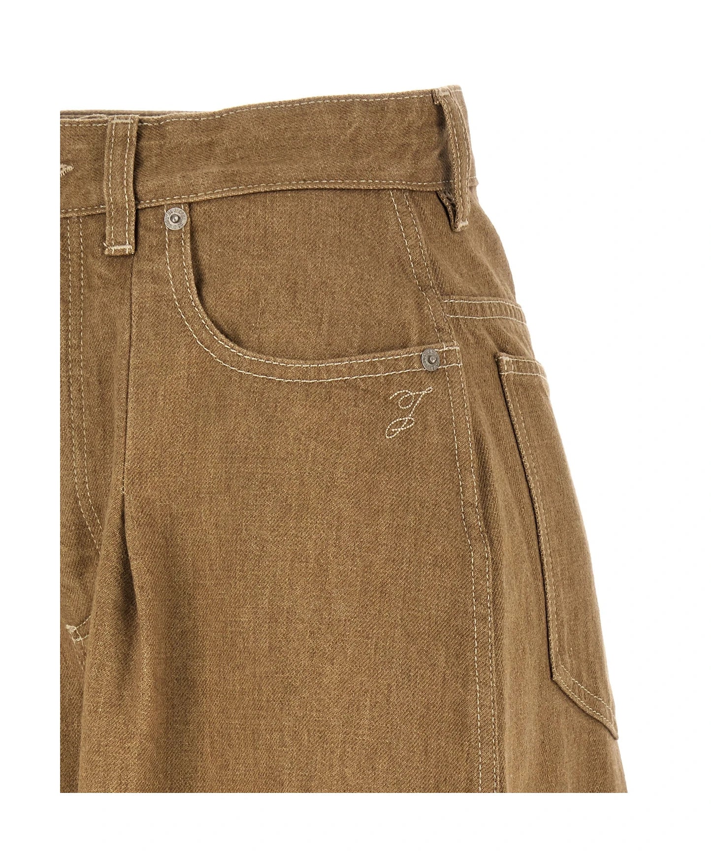 Jacquemus Jean in beige, Cotton — view 5