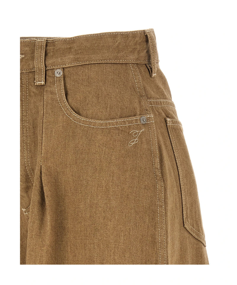 Jacquemus Jean in beige, Cotton — view 5